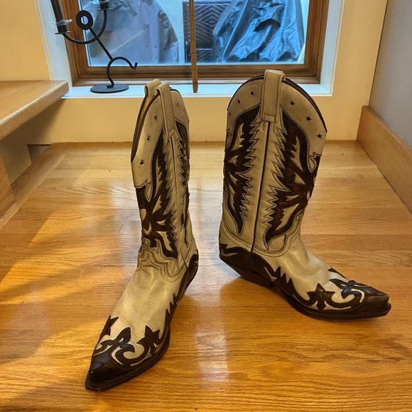 Sendra Women's Cowboy Boots, Size 8, Beige and Brown - Picture 12 of 12